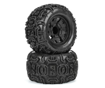 Duratrax 1/10 Warthog Trs Fr/R 2.8 MTD 12mm Blk Ripper (2)