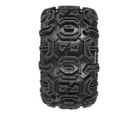 Duratrax 1/10 Warthog Trs Fr/R 2.8 MTD 12mm Blk Ripper (2)