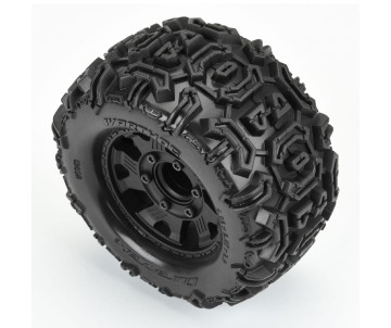 Duratrax 1/10 Warthog Trs Fr/R 2.8 MTD 12mm Blk Ripper (2)