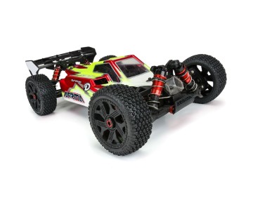 Duratrax Thrasher Off-Road 1/8 Buggy Tires Mounted on Black Ripper 17mm Wheels (2) for Front or Rear