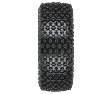 Duratrax Thrasher Off-Road 1/8 Buggy Tires Mounted on Black Ripper 17mm Wheels (2) for Front or Rear