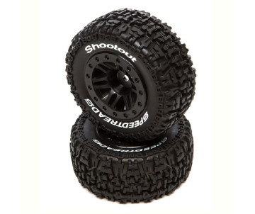 Duratrax SpeedTreads Shootout SCMTD Blk:TRA SL ECX R4X4 F/R