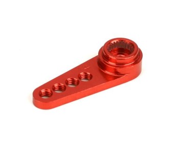 Dynamite 1/2 Machined Aluminum Servo Arm: 24T HRC Red
