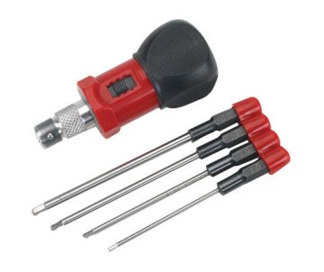 Dynamite 4-Piece Metric Hex Wrench Set with Handle