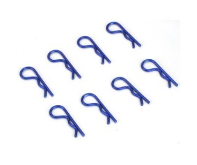 Dynamite Anodized Body Clips, Blue (8)