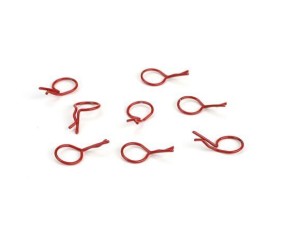 Dynamite Bent Body Clips Red (8)