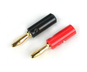 Dynamite Gold Banana Plug Set with Screws