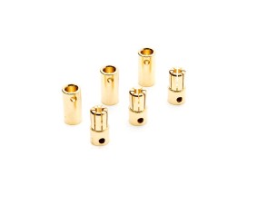 Dynamite Gold Bullet Connector Set, 6.5mm (3)