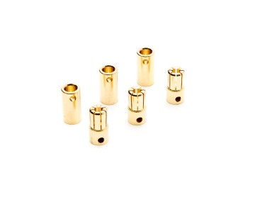 Dynamite Gold Bullet Connector Set, 6.5mm (3)