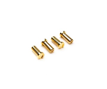 Dynamite 5mm Low Profile Bullet Connectors (4)