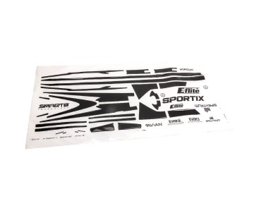 E-Flite Decal Sheet; Sportix 1.1m