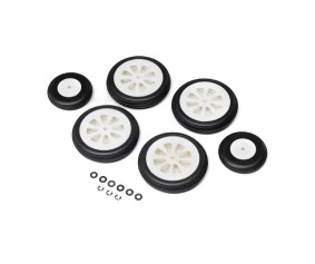 E-Flite Wheel Set: Airbus A320neo 1.5m Airliner 64mm EDF Jet