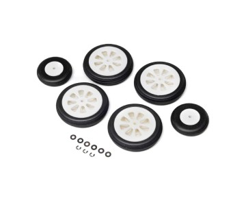 E-Flite Wheel Set: Airbus A320neo 1.5m Airliner 64mm EDF Jet
