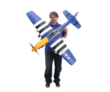 E-Flite P-51D Mustang 1.5m BNF Basic Battery Combo