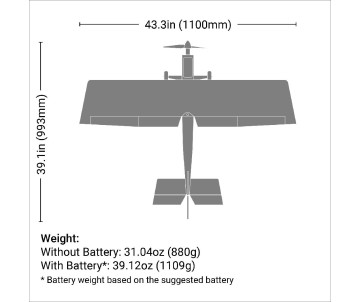 E-Flite Ultra Stick 1.1m BNF-Basic
