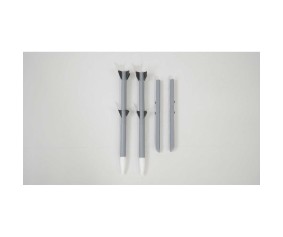 E-Flite Wing Tip Missiles: F-16 Falcon-Gray 80mm EDF