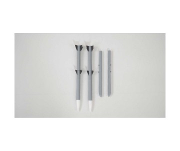 E-Flite Wing Tip Missiles: F-16 Falcon-Gray 80mm EDF