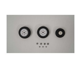 E-Flite Wheel Set: F-16 Falcon-Gray 80mm EDF