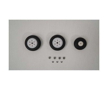 E-Flite Wheel Set: F-16 Falcon-Gray 80mm EDF