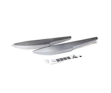 E-Flite Float Set with Hardware, Silver; 39.5