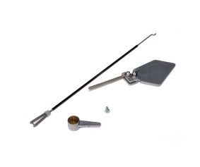 E-Flite Water Rudder with Pushrod, Silver; 39.5