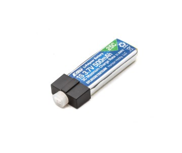 E-Flite 500mAh 1S 3.7V 25C LiPo High Current UMX Connector