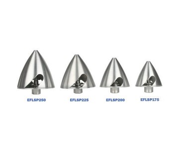 E-Flite 2.25 Aluminum Spinner with 5mm & 6mm Collets