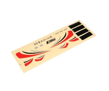 E-Flite Decal Sheet: UMX Radian, Red