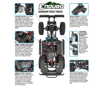Element RC Enduro Trail Truck, Sendero Sport Edition RTR LiPo Combo