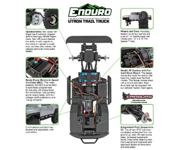 Element RC Enduro Utron SE Trail Truck RTR - Silver