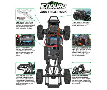 Element RC Enduro Trail Truck, Zuul IFS2 Blue RTR
