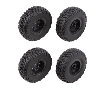 Element RC Enduro 12, Tire and Wheel Set, black