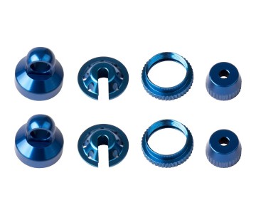 Element RC Enduro Shock Parts, blue aluminum