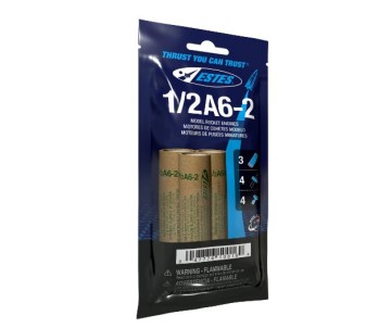 Estes Rockets 1/2A6-2 (3 ea) - Bagged