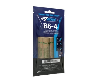 Estes Rockets B6-4 (3 ea) - Bagged