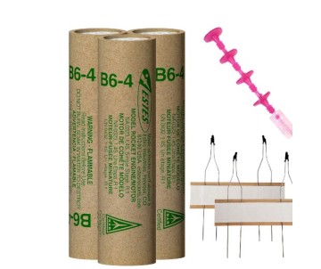 Estes Rockets B6-4 (3 ea) - Bagged