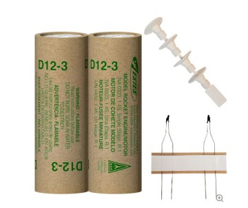 Estes Rockets D12-3 (2 ea) - Bagged