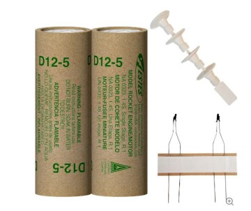 Estes Rockets D12-5 (2 ea) - Bagged