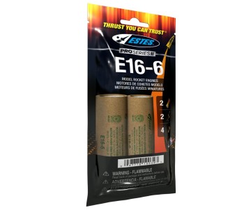 Estes Rockets E16-6 29 mm (2 ea) - Bagged