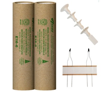 Estes Rockets E16-6 29 mm (2 ea) - Bagged