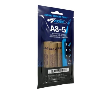 Estes Rockets A8-5 (3 ea) - Bagged