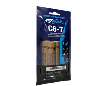 Estes Rockets C6-7 (3 ea) - Bagged