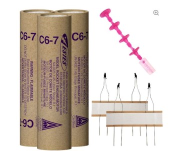 Estes Rockets C6-7 (3 ea) - Bagged