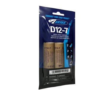 Estes Rockets D12-7 (2 ea) - Bagged