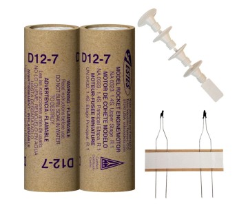 Estes Rockets D12-7 (2 ea) - Bagged