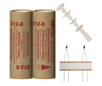 Estes Rockets D12-0 (2 ea) - Bagged