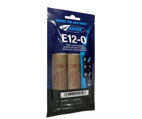 Estes Rockets E12-0 (2 ea)  - Bagged
