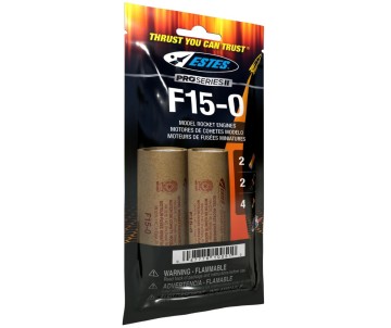 Estes Rockets F15-0 29 mm (2 ea) - Bagged