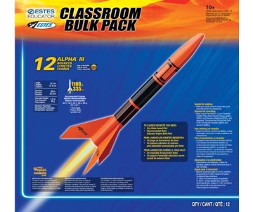 Estes Rockets Alpha III (12 pk) (English Only) - Beginner