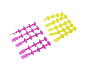 Estes Rockets 1/2A6, A8, B4, B6 and C6 12 Starter Plugs (5 Magenta, 5 Yellow)